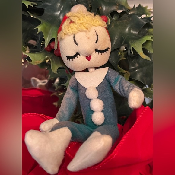 Vintage 1950’s Japan Set 3 Trio Stockinette Pixie Elf Christmas Kneehuggers - Picture 5 of 12